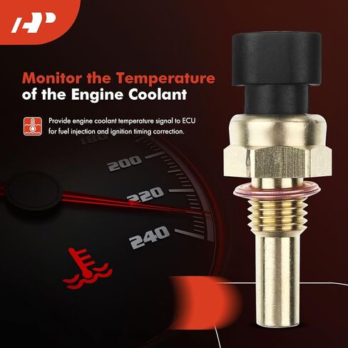 A-Premium Engine Coolant Temperature Sensor Compatible with Chevy, GMC, Cadillac, Buick & More - Avalanche, Corvette, Silverado, Sierra, Yukon, Escalade, LaCrosse, H2, G5, 9-7x - 19236568, 12608814 in Kuwait