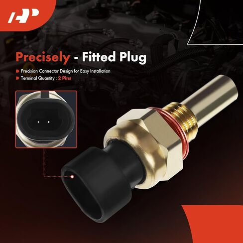 A-Premium Engine Coolant Temperature Sensor Compatible with Chevy, GMC, Cadillac, Buick & More - Avalanche, Corvette, Silverado, Sierra, Yukon, Escalade, LaCrosse, H2, G5, 9-7x - 19236568, 12608814 in Kuwait