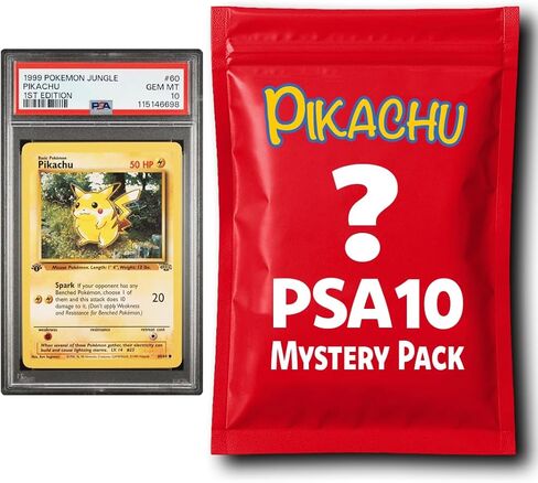 لعبة بطاقات التداول Pikachu PSA 10 Grade PKM Card Mystery Pack in Kuwait