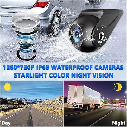 14.55 inch 8CH Touch Screen Bus Monitoring Kit BSD Alarm Heavy Vehicle AHD DVR System MP5 Player HD Night Vision Reverse Cameras in Kuwait