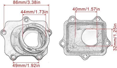 Carburetor Adapter Intake Manifold Compatible With YZ250 And 2016-2018 250X 5NX-13565-00 in Kuwait