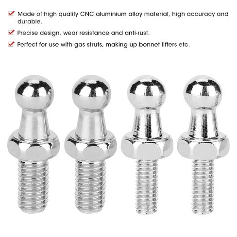 Aramox CNC Aluminum Alloy Ball Stud Bolt, M6 Ball-Studs for Gas Struts, 8mm, 2 Pieces, Compatible with Hood and Gas Columns in Kuwait