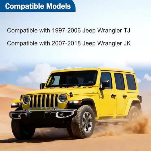 4883496AA & 4883497AA Left & Right Liftgate Ball Stud Fit for 1997-2018 Jeep Wrangler TJ/JK, Lift Glass Support Bracket Replace# D4091 D4090 in Kuwait