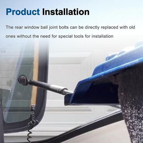 4883496AA & 4883497AA Left & Right Liftgate Ball Stud Fit for 1997-2018 Jeep Wrangler TJ/JK, Lift Glass Support Bracket Replace# D4091 D4090 in Kuwait