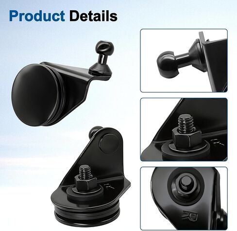 4883496AA & 4883497AA Left & Right Liftgate Ball Stud Fit for 1997-2018 Jeep Wrangler TJ/JK, Lift Glass Support Bracket Replace# D4091 D4090 in Kuwait