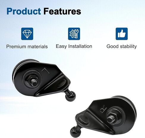 4883496AA & 4883497AA Left & Right Liftgate Ball Stud Fit for 1997-2018 Jeep Wrangler TJ/JK, Lift Glass Support Bracket Replace# D4091 D4090 in Kuwait