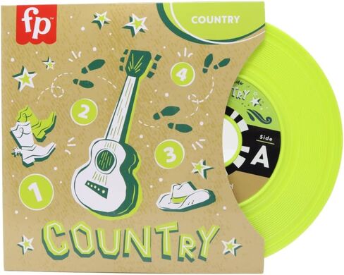 Replacement Part for Collectible Fisher-Price Rockin' Record Player Turntable HXX58 - Replacement Two Sided Record with Cover - Country Music Songs in Kuwait
