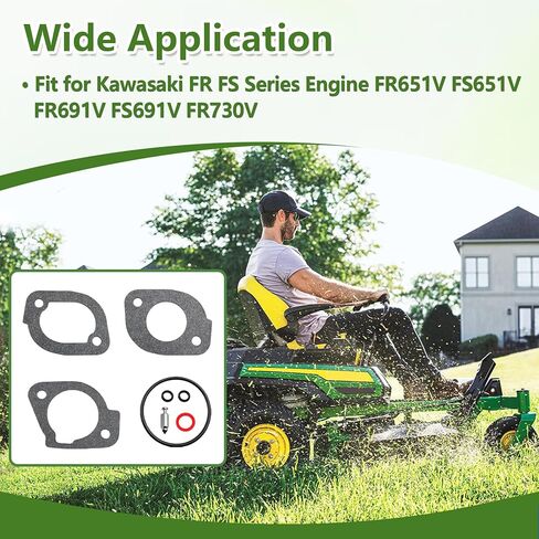 11028-6295 مجموعة حشية المكربن ​​مناسبة لمحرك سلسلة Kawasaki FR FS FR651V FS651V FR691V FS691V FR730V استبدال 11028-6318 in Kuwait