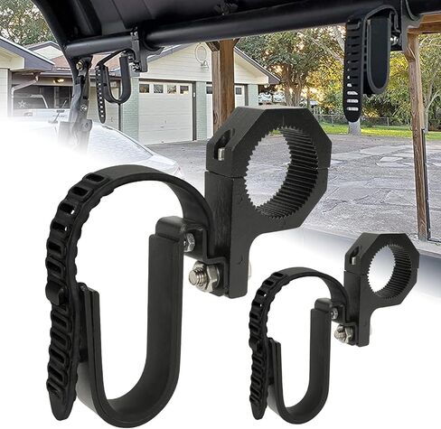 SUNPIE Hunting Tool Rack Mounts for UTV - Universal Crossbar Holder Mount for Polaris Canam Pioneer/Talon Kawasaki Arctic Cat CFMOTO/Golf Cart/ATV Roof Rifle Rack, Fits 1.75’’- 2’’ Roll Bars in Kuwait