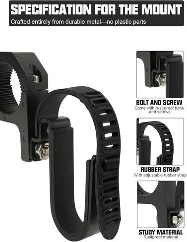 SUNPIE Hunting Tool Rack Mounts for UTV - Universal Crossbar Holder Mount for Polaris Canam Pioneer/Talon Kawasaki Arctic Cat CFMOTO/Golf Cart/ATV Roof Rifle Rack, Fits 1.75’’- 2’’ Roll Bars in Kuwait
