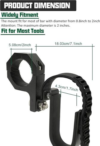 SUNPIE Hunting Tool Rack Mounts for UTV - Universal Crossbar Holder Mount for Polaris Canam Pioneer/Talon Kawasaki Arctic Cat CFMOTO/Golf Cart/ATV Roof Rifle Rack, Fits 1.75’’- 2’’ Roll Bars in Kuwait