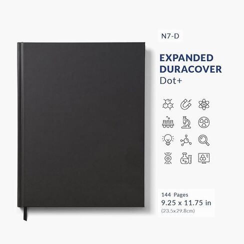 دفتر مختبر Vela Sciences N7-D الموسع DuraCover، 9.25 × 11.75 بوصة (23.5 × 30 سم)، 144 صفحة، نسج رمادي مشبع، غلاف دائم، ورق ثقيل الوزن 70 رطل (48 حزمة، نقطة +) in Kuwait