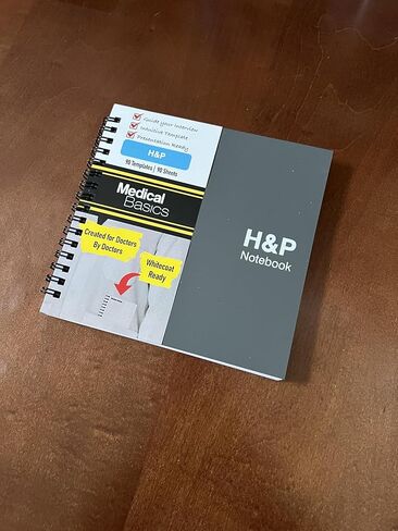 H&P Square Notebook – History & Physical Template Notebook for Medical Students, Residents, NP, PA in Kuwait