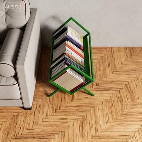 Minimalist Metal Book Rack:Compact Cube Bookshelf for Small Spaces in Kuwait