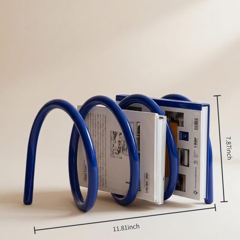 Modern Red Spiral Desktop Organizer| Minimalist Metal Spring Book Holder in Kuwait