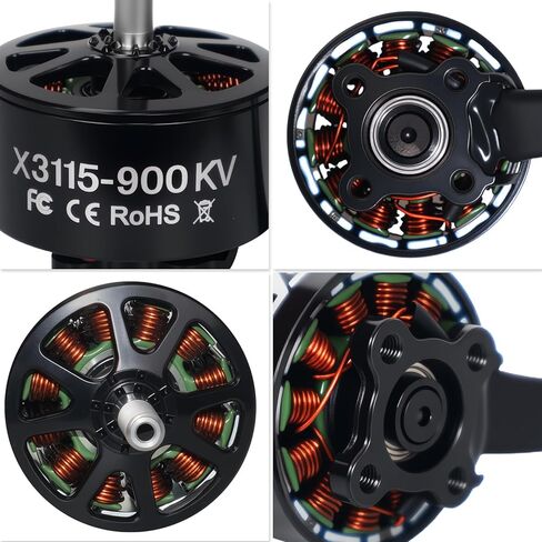 DYS 4pcs X3115 900KV محرك بدون فرش بدون طيار، محرك 6S FPV لطائرة بدون طيار FPV طويلة المدى مقاس 8,9,10 بوصة، محرك FPV للسباقات الرباعية، محركات متعددة المحركات بدون طيار in Kuwait