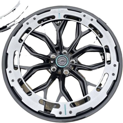 Forged Aluminum Wheels with Carbon Fiber Ring, 18-24 Inch Diameter, 5x112 Bolt Pattern in Kuwait