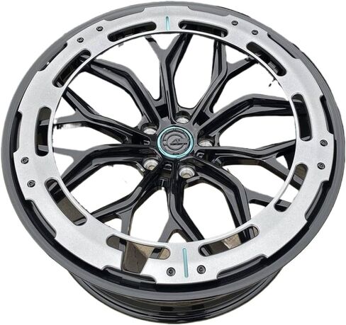 Forged Aluminum Wheels with Carbon Fiber Ring, 18-24 Inch Diameter, 5x112 Bolt Pattern in Kuwait
