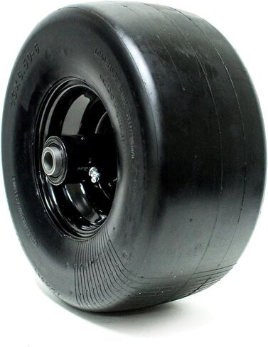 2-Pack Front Solid Caster Wheel Assembly 13X6.5-6 Flat Free Tubeless Smooth Tread | Replaces 633971 644251 103-0065 103-0069 103-5188 109-9127 482504 in Kuwait