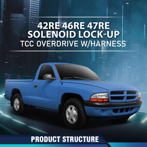 PIT66 الملف اللولبي قفل TCC Overdrive مع سرج متوافق مع جميع عمليات النقل A500 وA518 1996-1999، قابس دائري 8 دبوس 12420B in Kuwait