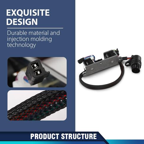 PIT66 الملف اللولبي قفل TCC Overdrive مع سرج متوافق مع جميع عمليات النقل A500 وA518 1996-1999، قابس دائري 8 دبوس 12420B in Kuwait
