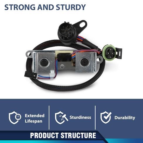 PIT66 الملف اللولبي قفل TCC Overdrive مع سرج متوافق مع جميع عمليات النقل A500 وA518 1996-1999، قابس دائري 8 دبوس 12420B in Kuwait