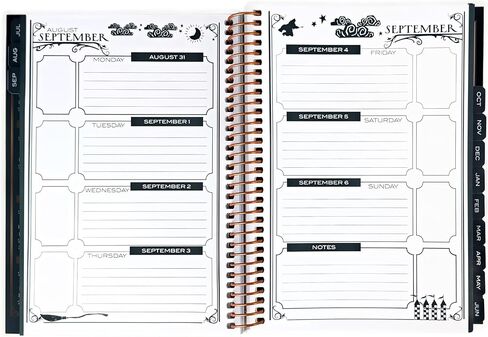 ConQuest Journals Harry Potter 2026-2027 Hogwarts Academic Agenda, July - June, 8.5'' x 6.5'', Spiral-Bound, Weekly/Monthly Calendar Planner Pages, Sticker Sheets, School Supplies, Officially Licensed in Kuwait