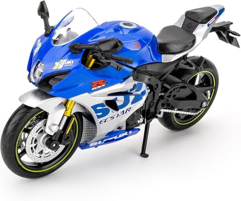 1:12 Suzuki GSX R1000R Motorcycle Vehicle Model Car, Diecast Motorcycle Toy Car for Kids Boy Girl, Motorcycle Model Collection and Decoration, Gift Blue in Kuwait