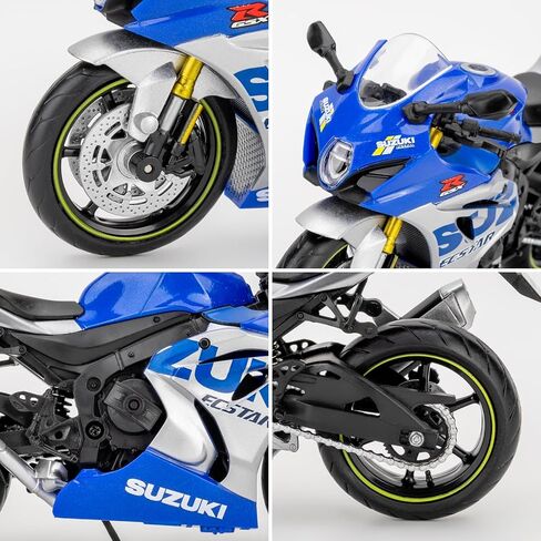 1:12 Suzuki GSX R1000R Motorcycle Vehicle Model Car, Diecast Motorcycle Toy Car for Kids Boy Girl, Motorcycle Model Collection and Decoration, Gift Blue in Kuwait