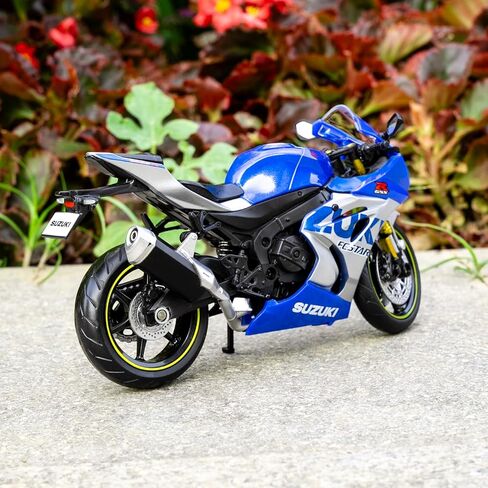 1:12 Suzuki GSX R1000R Motorcycle Vehicle Model Car, Diecast Motorcycle Toy Car for Kids Boy Girl, Motorcycle Model Collection and Decoration, Gift Blue in Kuwait
