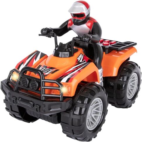 ArtCreativity Light Up ATV Toy with Sounds - 10 Inch Toy Kids 4 Wheeler with Headlights, Sounds, and Button Activated Motion, Four Wheeler Supercross Quad Toys for Boys and Girls in Kuwait