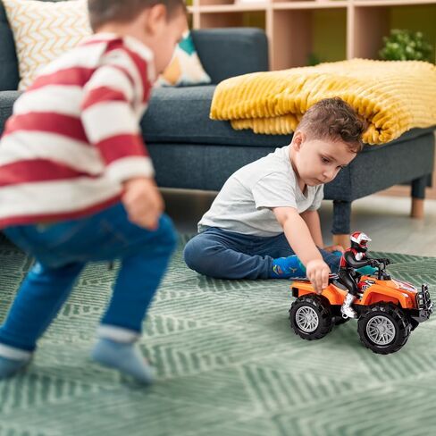ArtCreativity Light Up ATV Toy with Sounds - 10 Inch Toy Kids 4 Wheeler with Headlights, Sounds, and Button Activated Motion, Four Wheeler Supercross Quad Toys for Boys and Girls in Kuwait