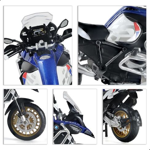 1:12 Scale Model Motorcycle for BMW R1250 GS Plastic with Diecast Motorcycle Model No Assembly Required Moto Mini Finished Motorrad for Adult Kid Boy(White) in Kuwait