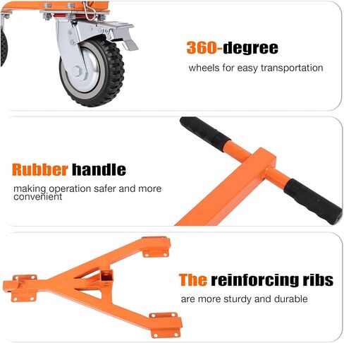FAHKNS Trailer Dolly 3500 lb Tongue Weight Trailer Mover with 2 in & 2-5/16 in Ball Suitable for RV, Boat, Camper, Flatbed, Enclosed Trailers and so on. in Kuwait
