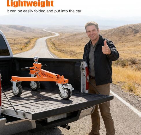 FAHKNS Trailer Dolly 3500 lb Tongue Weight Trailer Mover with 2 in & 2-5/16 in Ball Suitable for RV, Boat, Camper, Flatbed, Enclosed Trailers and so on. in Kuwait