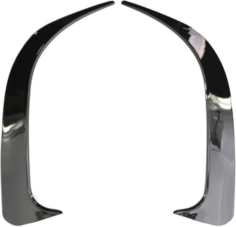 لمعان أسود ABS البلاستيك شفة ممتصة للصدمات خلفية سبويلر فتحات Canards لمرسيدس بنز CLA 45 AMG W117 250 200 2014-2018 (أسود) in Kuwait