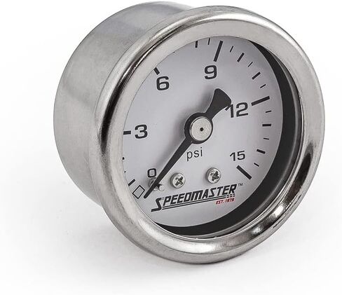 Speedmaster PCE357.1001 1-1/2" 0-15psi Fuel Pressure Gauge (Non Liquid) in Kuwait