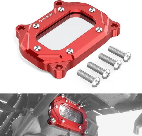 غطاء جانبي لرأس الأسطوانة الحمراء من NICECNC متوافق مع Yamaha Raptor 700 2006-2026، Raptor 700R 2009-2026، Grizzly 700 2007-2023، Grizzly 550 2009-2014، بديل لـ 1S3-11186-00-00 انظر الإعداد in Kuwait