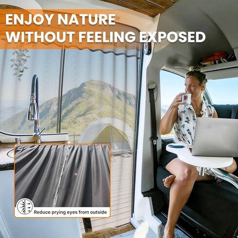 شاشة MELIPRON Van Bug مناسبة لسيارات Ford Transit وMercedes Sprinter وRAM Promaster شبكة ناموسية مغناطيسية لباب Van المنزلق in Kuwait