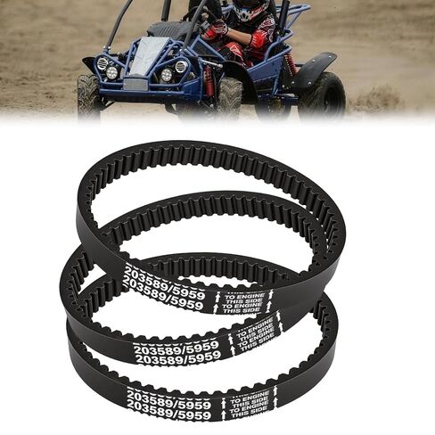 حزام محرك Podoy 203589/5959 Go Kart، حزام محول عزم الدوران 30 سلسلة لمحركات 5HP-7HP، متوافق مع Manco 5959، Comet 203589، Coleman KT196، Murray 12-8487 (3 عبوات) in Kuwait