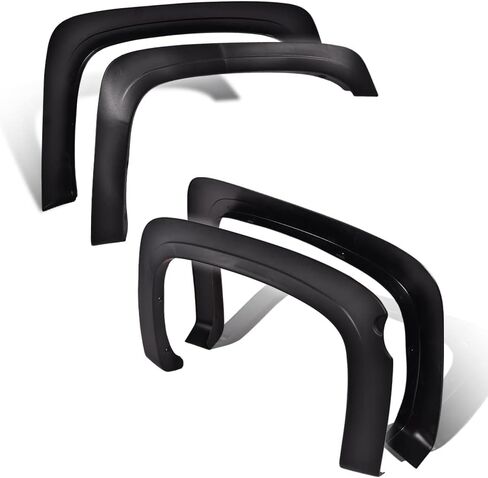 G-PLUS ترقية Fender Flares متوافقة مع 2007-2013 Chevy Silverado 1500، [تناسب فقط كابينة طاقم السرير القصيرة مقاس 69 بوصة (باستثناء 07 موديلات كلاسيكية)]، غطاء عجلة برشام جيب مزخرف [لا يناسب GMC Sierra] in Kuwait