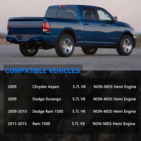 AUCERAMIC غير MDS 5.7L Hemi محرك عمود الحدبات رافع عدة تناسب 2009-2015 لدودج رام 1500 دورانجو كرايسلر أسبن مع مسامير جوانات الرأس 53022372AA 53021720AB 53021720AD HS26423PT in Kuwait