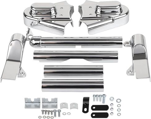 غطاء محور الدراجة النارية المعدني الخلفي أغطية محور Swingarm لـ Harley Softail Heritage Classic Springer Standard Night Train FLSTC FXST FLST مخصص FXSTC 1986-2007، كروم in Kuwait