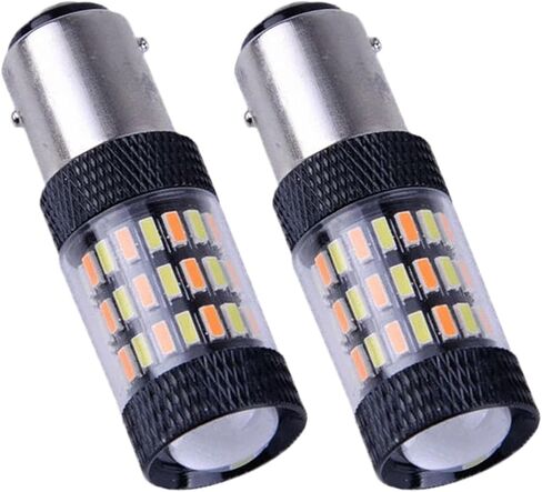 مصابيح إشارة الانعطاف LED متوافقة مع إشارة الانعطاف JD Gator Deere pn 57M10180، مصابيح التبديل البيضاء والعنبرية، بدون فلاش فرط، حزمة من 2 in Kuwait