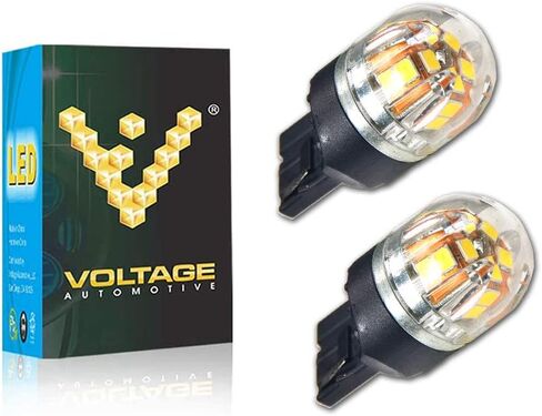 Voltage Automotive LED 3157A 3457A 3057A 3357A Amber Bulb For Brake Light Turn Signal Side Marker Tail Light Bulb (10 Pack) in Kuwait