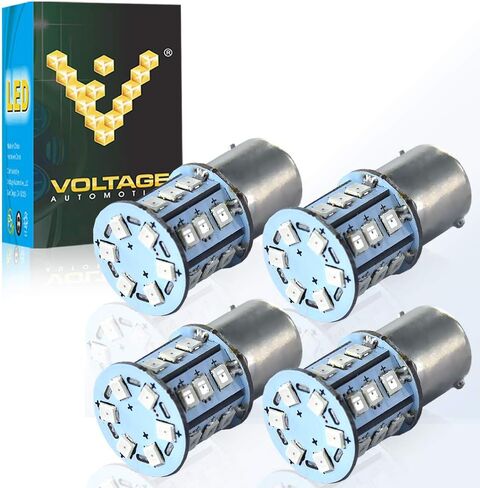 Voltage Automotive LED 3157A 3457A 3057A 3357A Amber Bulb For Brake Light Turn Signal Side Marker Tail Light Bulb (10 Pack) in Kuwait