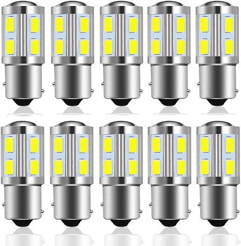 Voltage Automotive LED 3157A 3457A 3057A 3357A Amber Bulb For Brake Light Turn Signal Side Marker Tail Light Bulb (10 Pack) in Kuwait