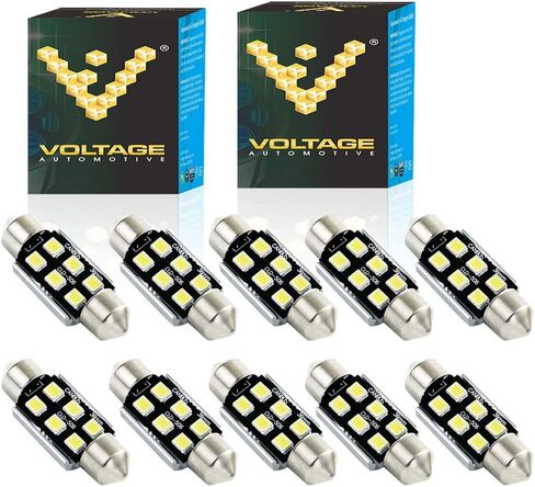 Voltage Automotive LED 3157A 3457A 3057A 3357A Amber Bulb For Brake Light Turn Signal Side Marker Tail Light Bulb (10 Pack) in Kuwait