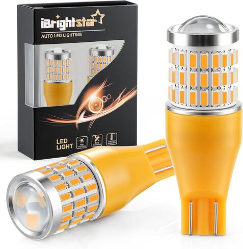 iBrightstar 921 LED لمبة بيضاء، T15 912 LED عكس مصابيح كهربائية فائقة السطوع لوقوف السيارات الاحتياطية بدوره أضواء الإشارة، 2 حزمة in Kuwait