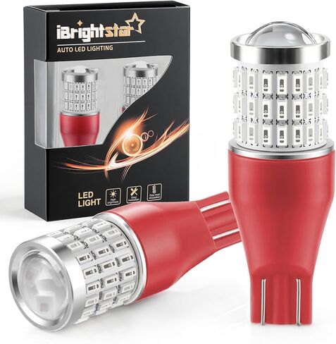 iBrightstar 921 LED لمبة بيضاء، T15 912 LED عكس مصابيح كهربائية فائقة السطوع لوقوف السيارات الاحتياطية بدوره أضواء الإشارة، 2 حزمة in Kuwait